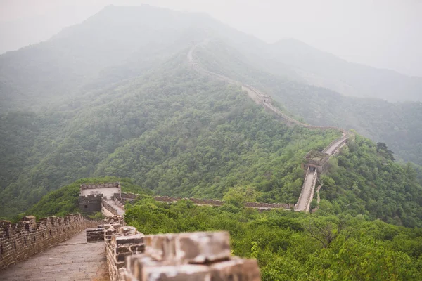 Sección Mutianyu de la Gran Muralla de China — Foto de Stock