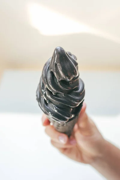 Black ice-creame — Stock Photo, Image