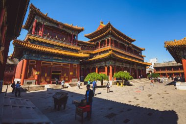 Yonghegong rahipleri, Beijing, Çin