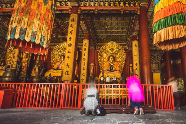 Buddha statue, Lama temple, Beijing, China — Stock Photo, Image