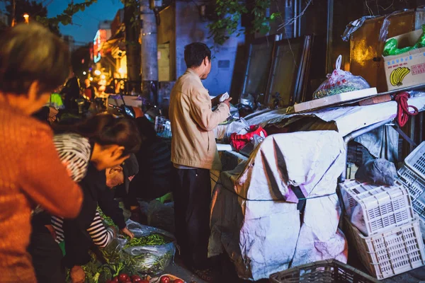 Nacht-Food-Markt in beijing, China — Stockfoto