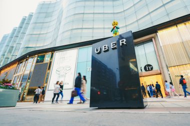 Pekin'de Uber pikap poin, Çin