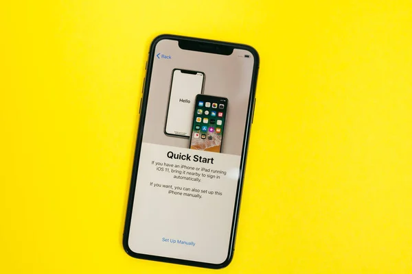 Nya Apple Iphone X flaggskepp smartphone — Stockfoto
