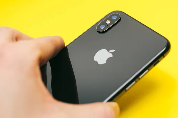 Noul smartphone emblematic Apple Iphone X — Fotografie, imagine de stoc