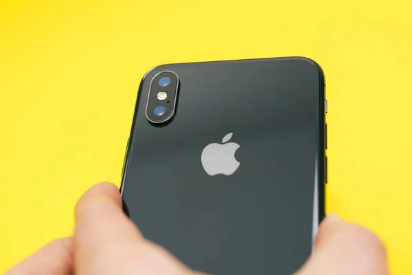 Noul smartphone emblematic Apple Iphone X — Fotografie, imagine de stoc