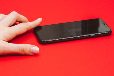 Elinde yeni Apple Iphone X amiral gemisi smartphone holding