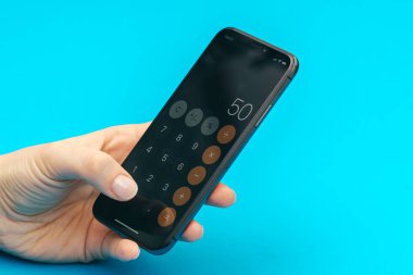 Elinde yeni Apple Iphone X amiral gemisi smartphone holding
