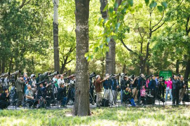 Fotoğrafçılar Jingshan Parkı, Beijing, Çin