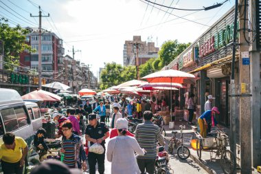 Beijing üzerinde sokak pazarları