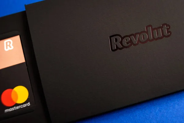 Closeup view of REVOLUT card — Stock Photo, Image