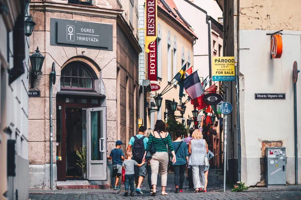 Cidade Velha Riga Dia Verão Ensolarado Riga Capital Maior Cidade — Fotografia de Stock