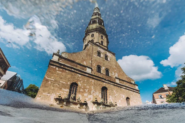 Riga Latvia August 2016 Beautiful Old Castle Riga Old Town — Stock Photo, Image