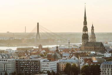 panoramik, riga, Letonya