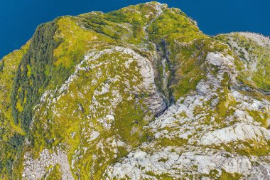 Drone aerial view of Hornelen - highest sea cliff in Europe