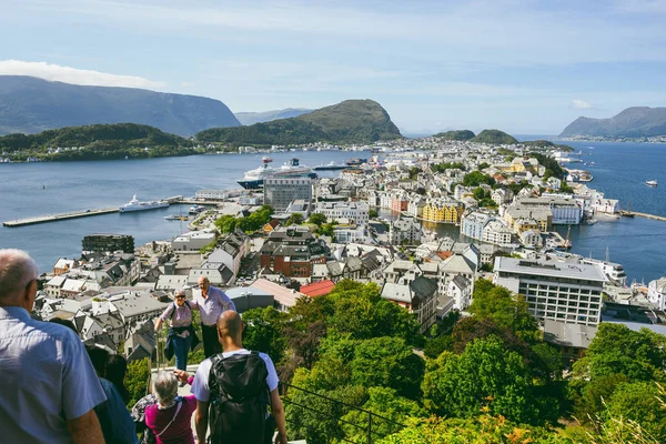 Paisagem urbana de Alesund, Noruega — Fotografia de Stock