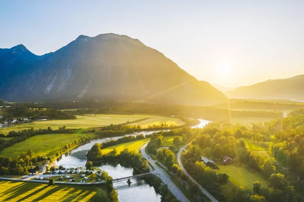 Rauma River Valley, Noorwegen — Stockfoto