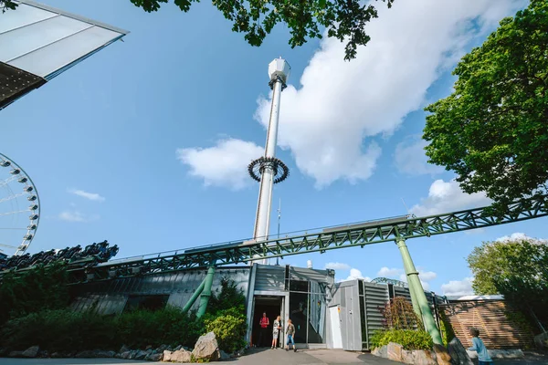 Liseberg er en fornøyelsespark. – stockfoto