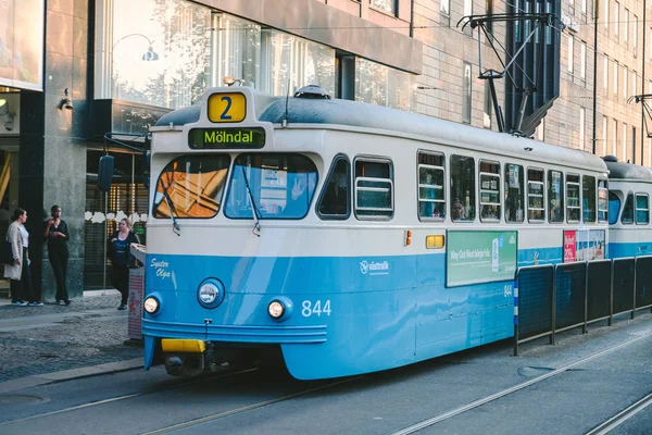 Tram traffic in Gothenburg city, Sweden — Stock Photo, Image