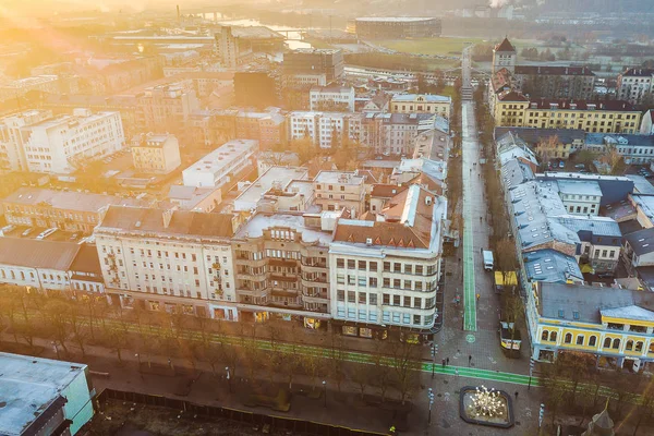 Centrum města Kaunas, Litva — Stock fotografie