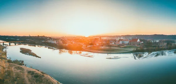 Kaunas centro storico in inverno mattina — Foto Stock