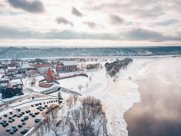 Kaunas staré město v zimním dni — Stock fotografie