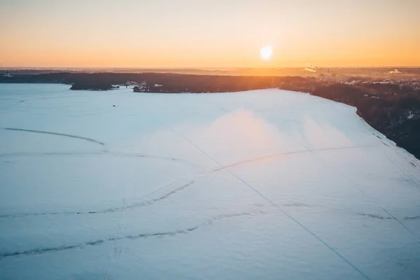Mar de Kaunas congelado — Foto de Stock