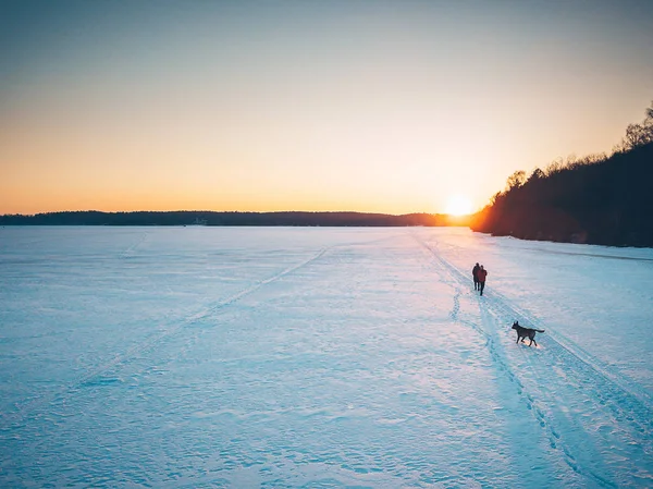 Mare congelato di Kaunas — Foto Stock