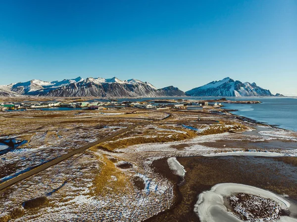 Zmrazená krajina na Islandu — Stock fotografie