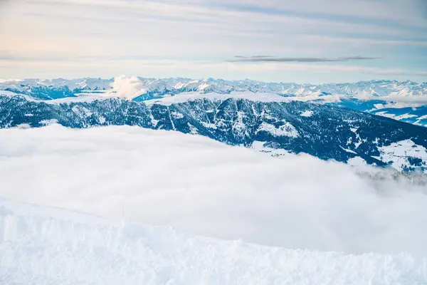 Estación Esquí Kronplatz Dolomitas Italianas Durante Soleado Día Invierno Europa — Foto de Stock