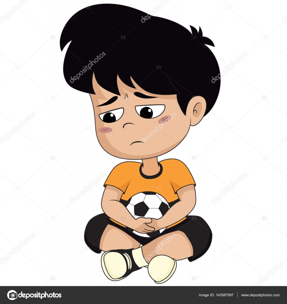 他感到失望和遗憾，不能把胜利带给图库矢量图©eempris.hotmail.com 143587997, image size:1600x1695