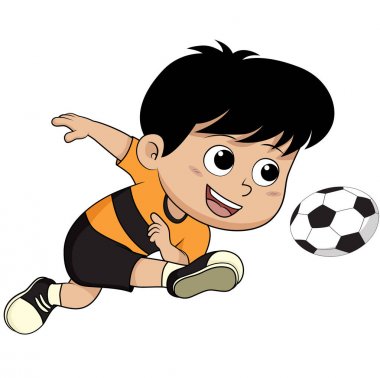 çizgi film futbol çocuk.