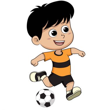 çizgi film futbol çocuk.