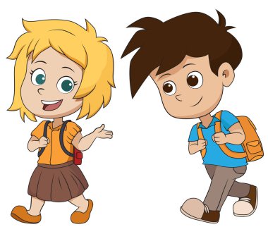 çocuk okula school.back için uyanma.