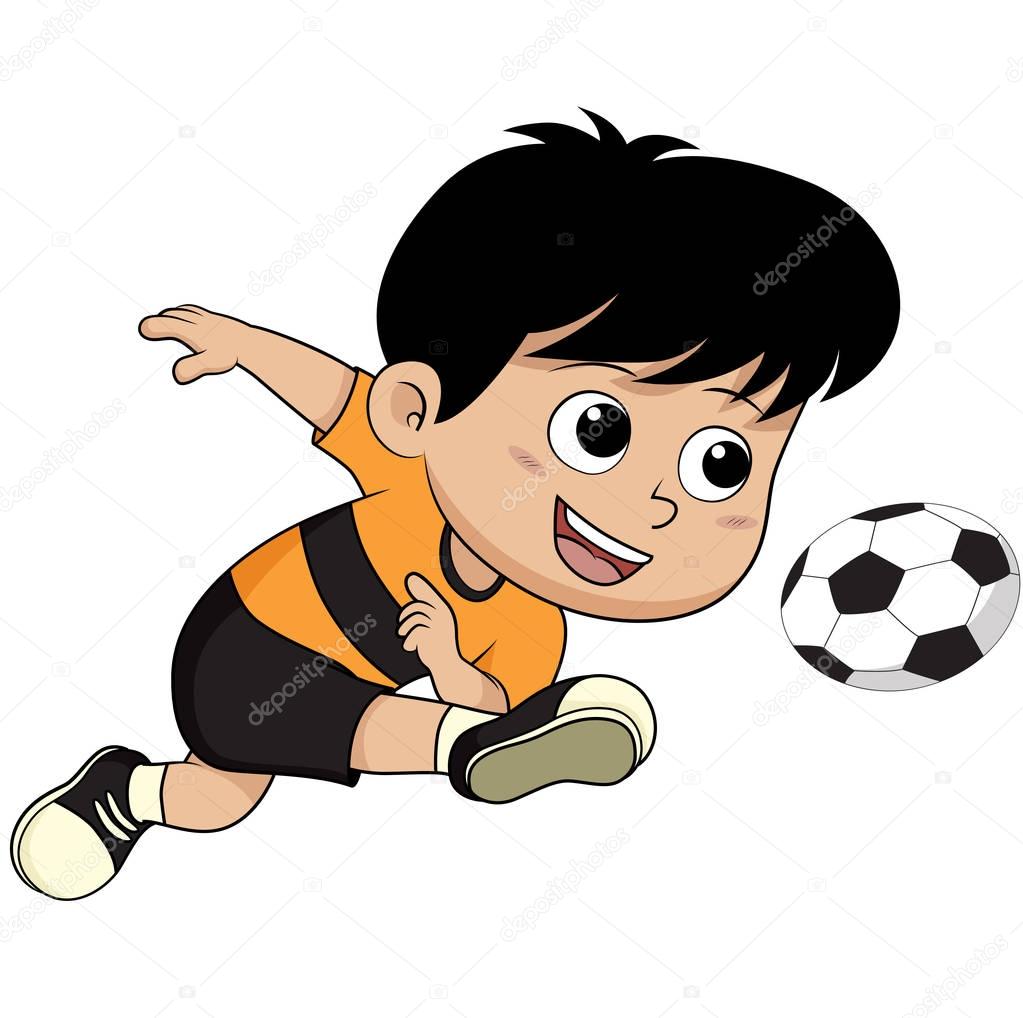 Imágenes: futbol soccer animadas | niño de dibujos animados Futbol