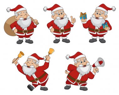 Noel Noel Baba Claus.vector ve illüstrasyon.
