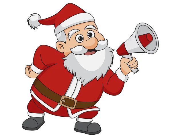 Navidad Santa Claus.vector e ilustración . — Vector de stock