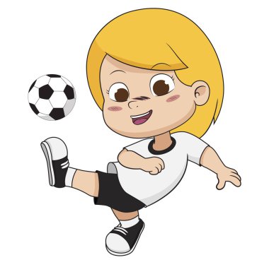 çizgi film futbol çocuk.