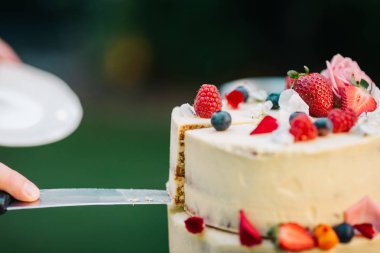 Kremalı ve dutlu kek