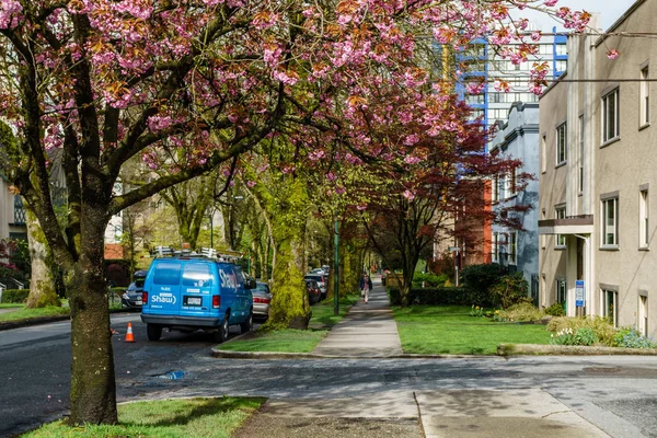 Vancouver canada - 24. April 2017, Blick auf 16th Avenue und Heidestraße — Stockfoto