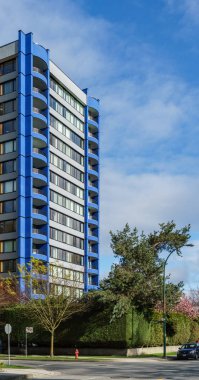 Vancouver Kanada - 27 Nisan 2017 Modern şehir mimarisi