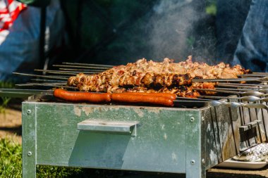 Barbekü Izgara yemek domuz eti