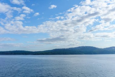 Boğazı of Georgia Vancouver ve Victoria British Columbia Kanada arasında.