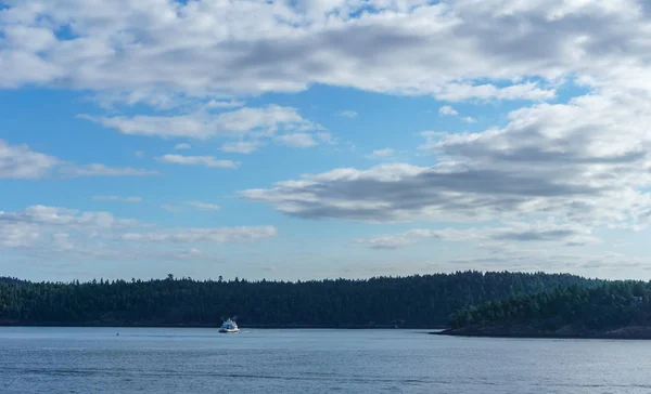 Selat Georgia antara Vancouver dan Victoria British Columbia Kanada . — Stok Foto