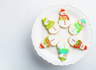 Noel farklı form tanımlama bilgilerini kış selebration arka planı.