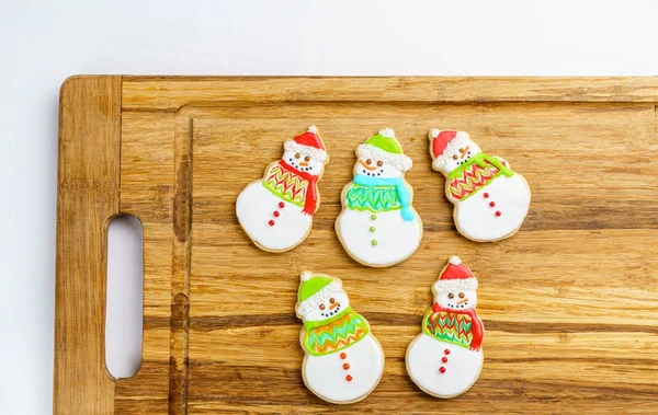 Navidad diferente forma galletas invierno selebración fondo . —  Fotos de Stock