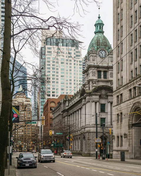 Vancouver Kanada Februar 2020 Historische Und Moderne Gebäude Der Innenstadt — Stockfoto