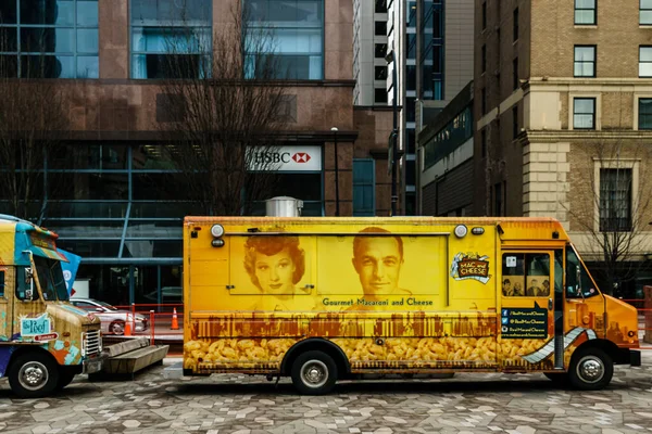 Vancouver Canada February Bruary 2020 Food Truck Art Gallery Duting — 图库照片