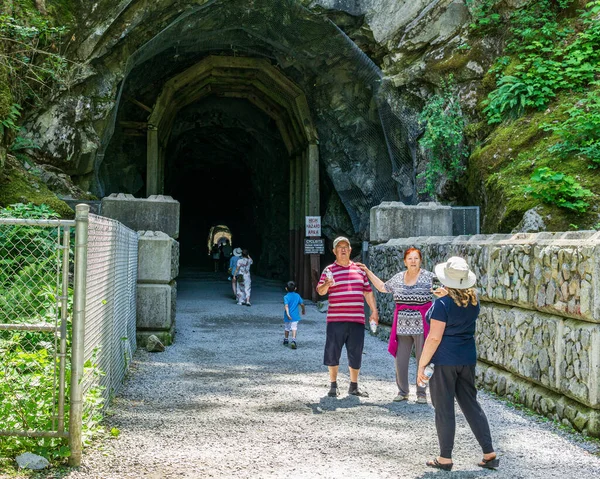 Othello Tunnels Canada Июля 2019 Года Семейные Фотографии Популярном Туристическом — стоковое фото