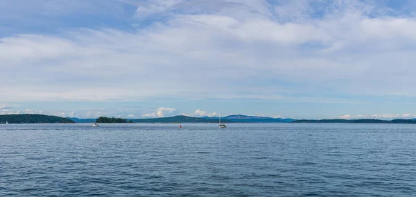 Sidney Canada July 2019 Kapal Selat Haro Pandangan Dari Pulau — Stok Foto