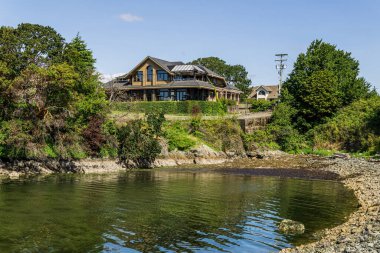 VICTORIA, CANADA - 14 Temmuz 2019: Spinnakers Gastro Brewpub ve Misafir evleri.